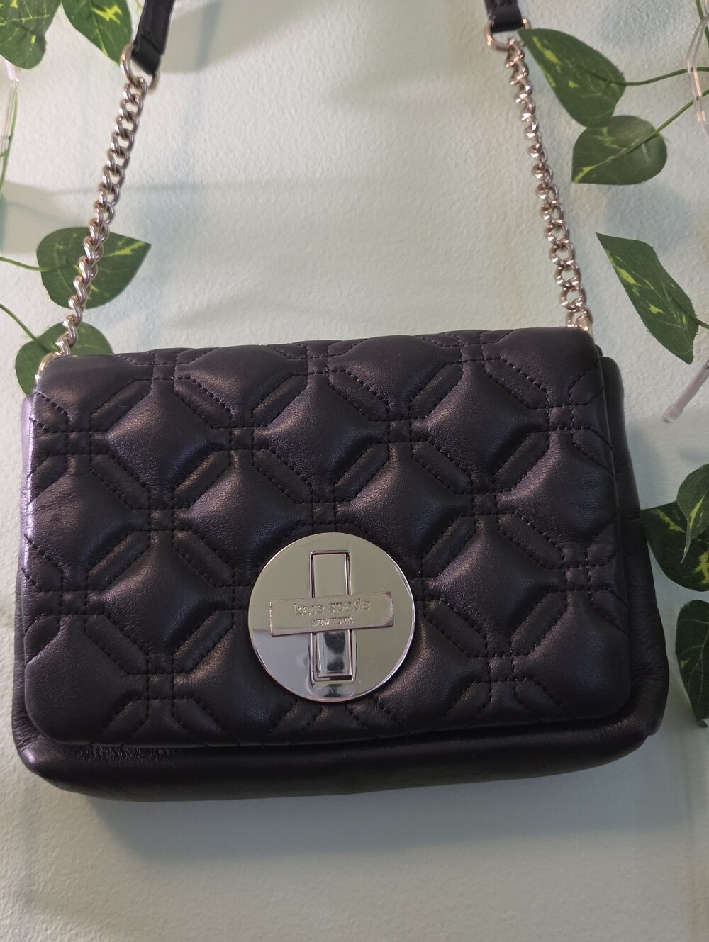 Kate Spade Astor Court Naomi Black Quilted Leather Crossbody